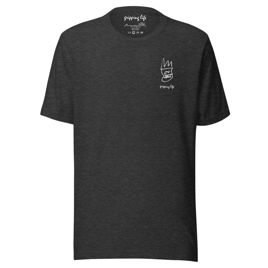 Skull And Crown By Gripping Life - Dark Grey Heather