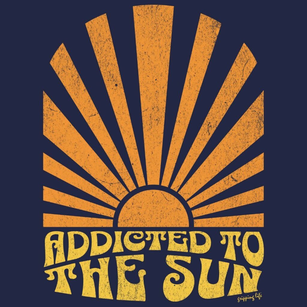 Addicted To The Sun By Gripping Life - Drawing Of A Sun In Bright Colors
