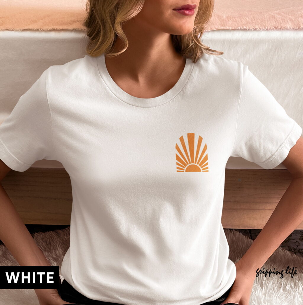 Addicted To The Sun By Gripping Life T-Shirt White - Summervibe Shirt