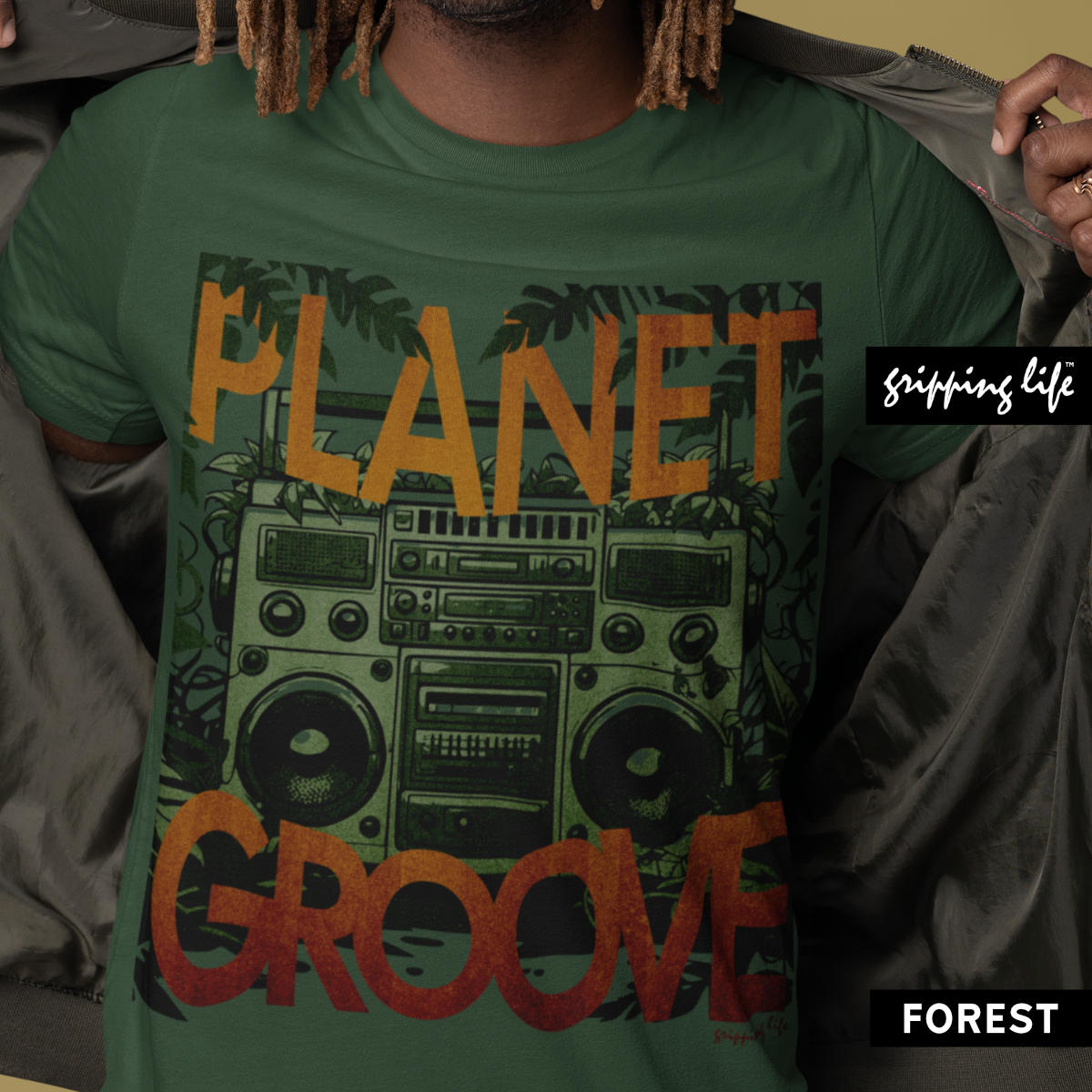 Eco Warrior T-Shirt - Planet Groove By Gripping Life - Forest