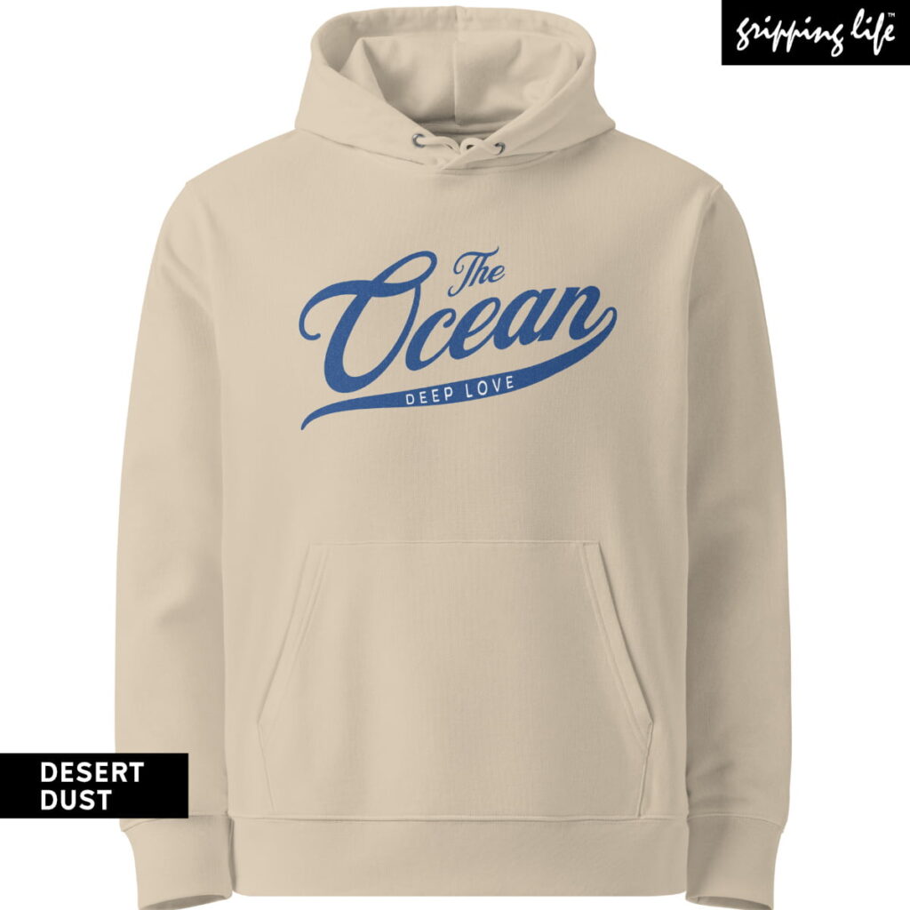 The Ocean - Vitamin Sea - Organic Hoodie By Gripping Life - Desert Dust