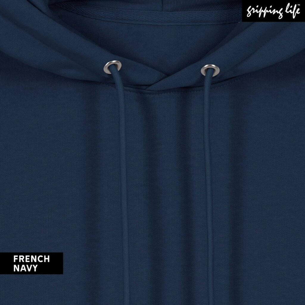 The Ocean - Organic Hoodie By Gripping Life - French Navy