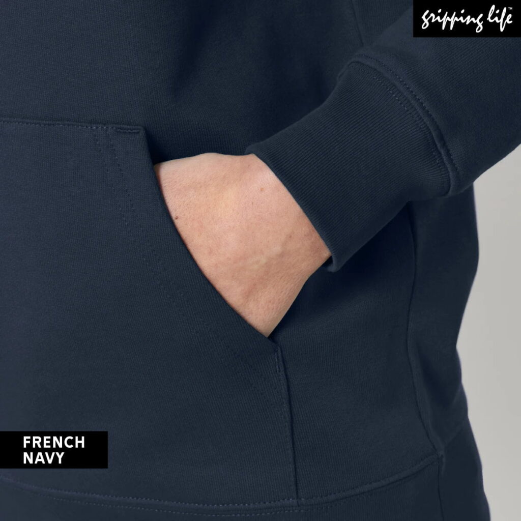 The Ocean - Organic Hoodie By Gripping Life - French Navy