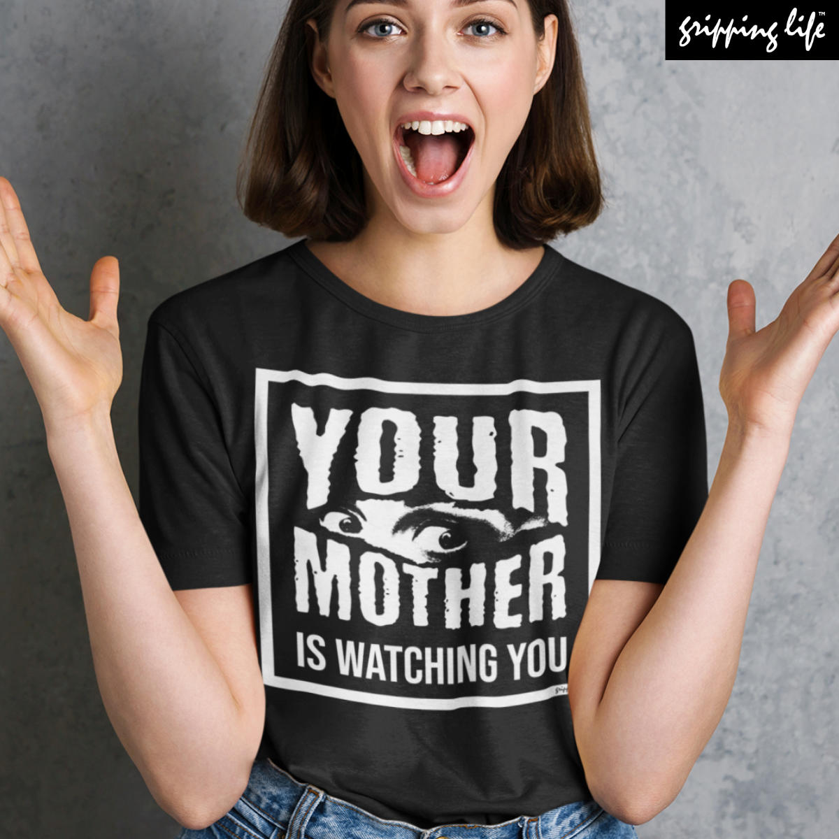 Big Brother Parody Big Brother Is Watching You - Your Mother Is Watching You By Gripping Life - Model In Black