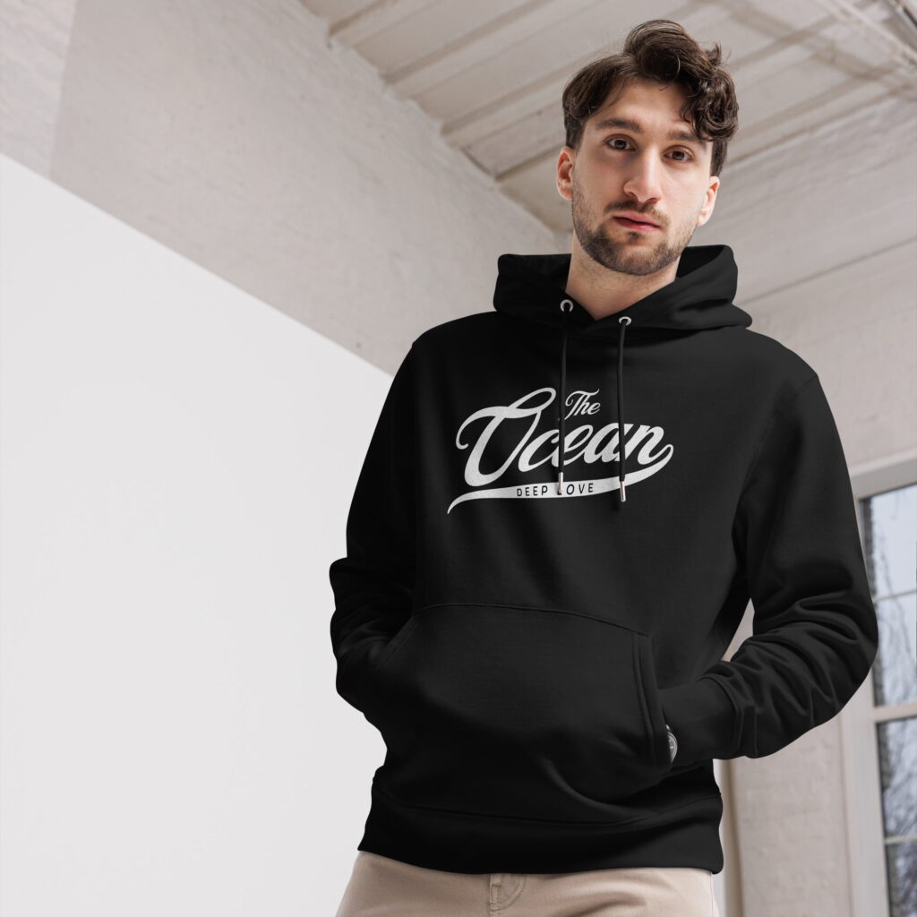 The Ocean - Organic Hoodie By Gripping Life - Black
