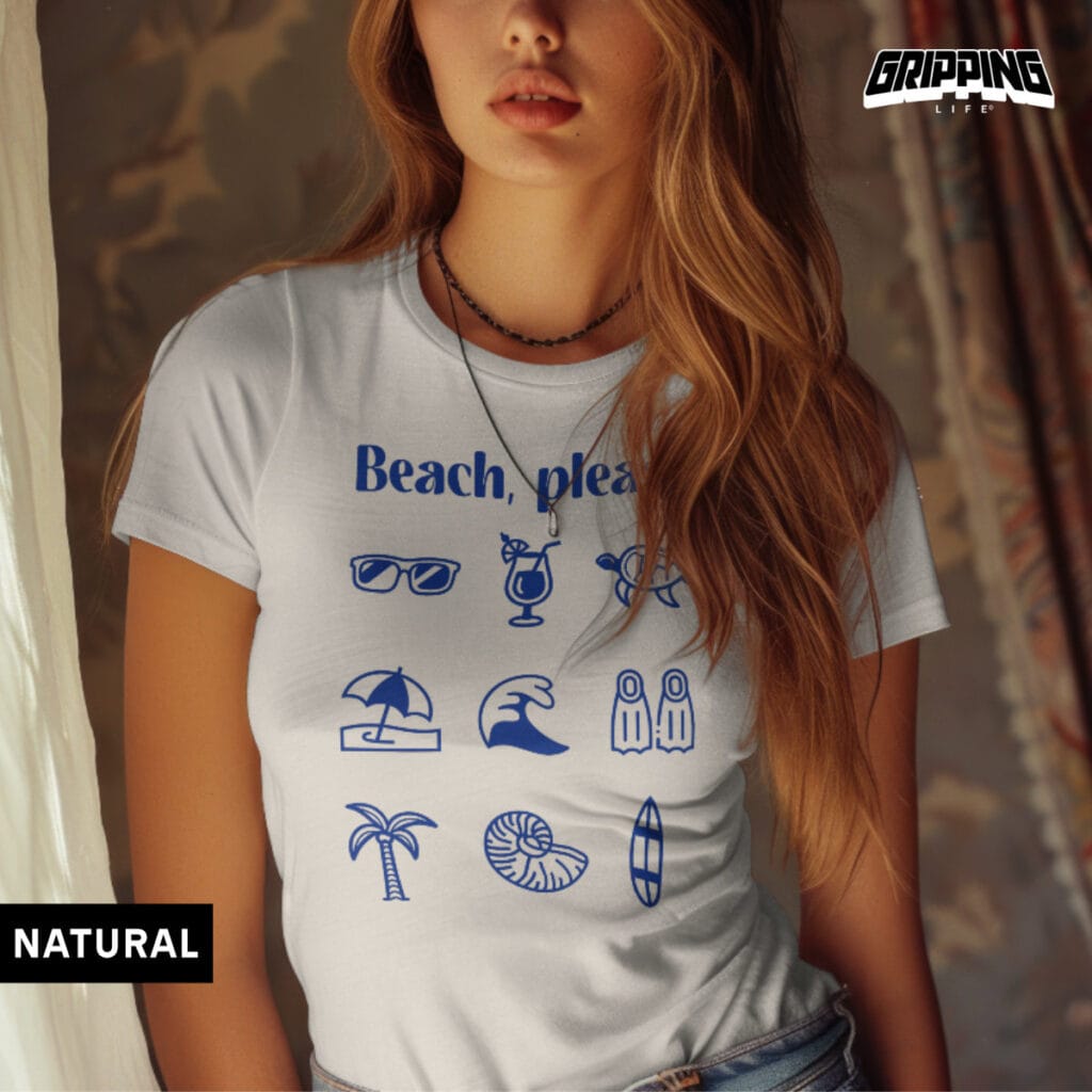 Beach Please! Different Beach Related Designs By Gripping Life - Natural