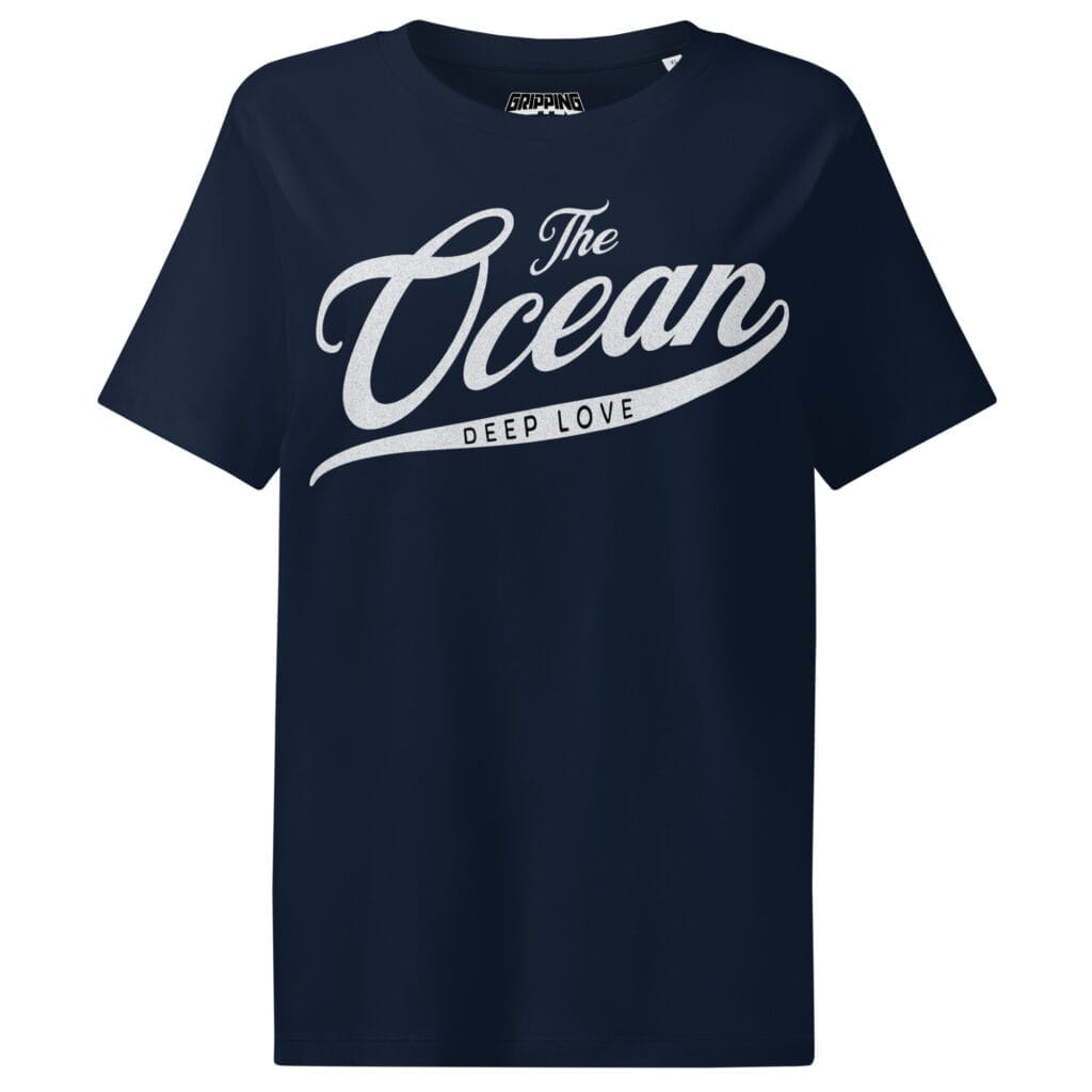 Deep Sea - Save The Ocean Organic T-Shirt By Gripping Life And Stanley/Stella - French Navy